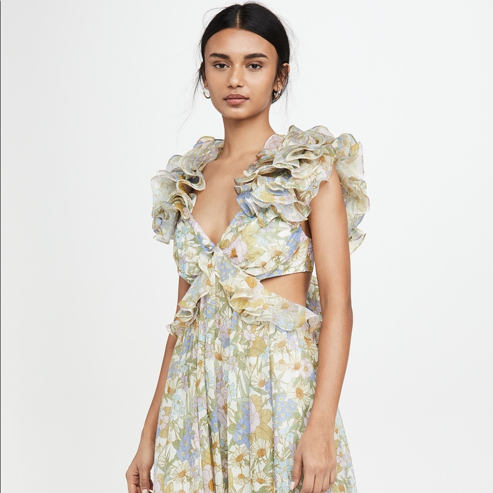 Floral Ruffle Maxi Dress - Picture 4 of 16